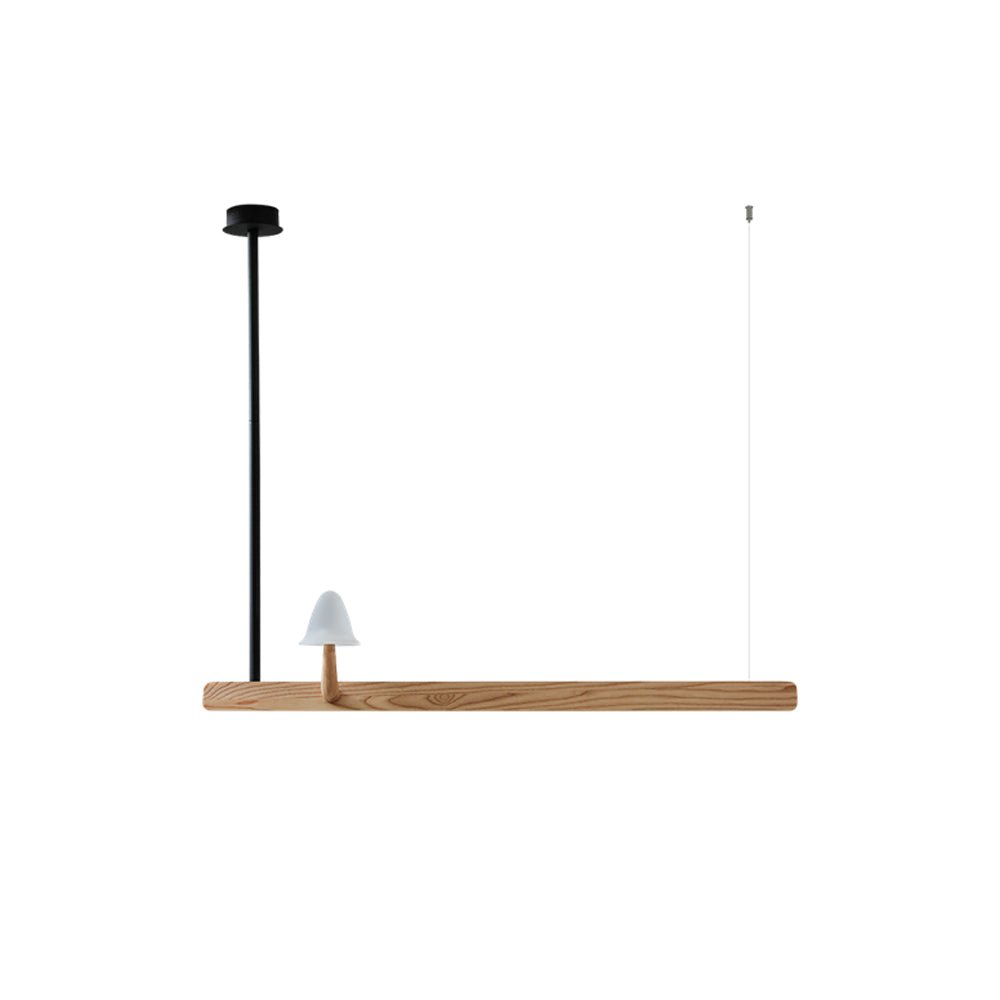 Thereva Lustre en Bois Minimaliste Moderne