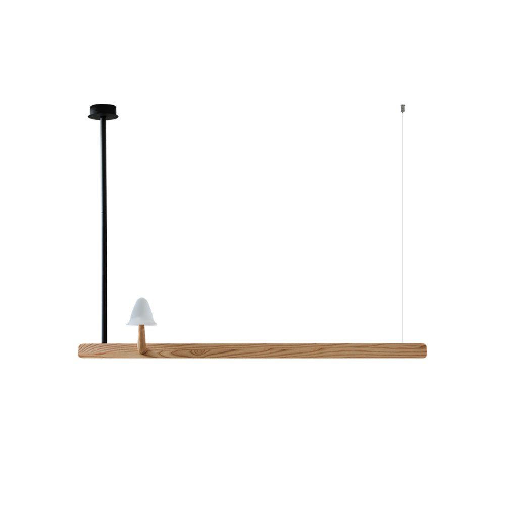 Thereva Lustre en Bois Minimaliste Moderne