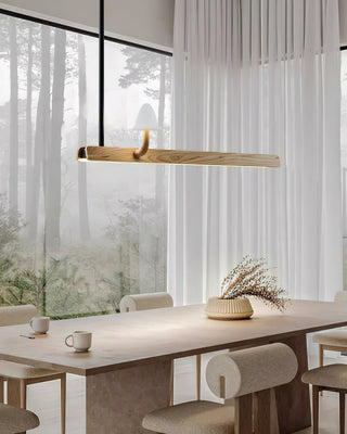 Lustra Lustre en Bois Minimaliste Moderne