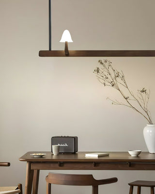 Lustra Lustre en Bois Minimaliste Moderne