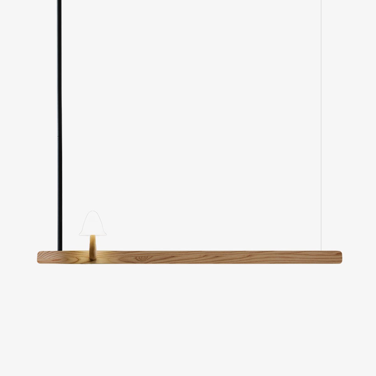 Thereva Lustre en Bois Minimaliste Moderne