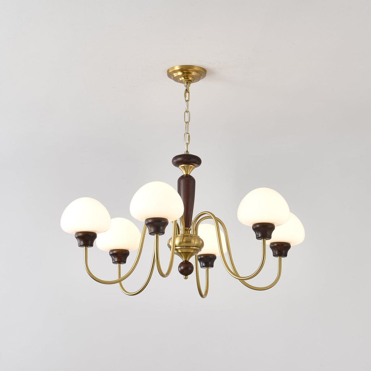 Iselise Lustre Laiton Bois Champignon Classique