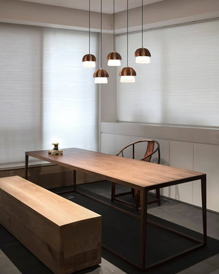 Lustra Suspension Champignon Cluster Bois & Verre
