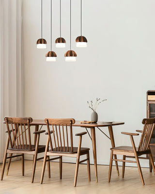 Lustra Suspension Champignon Cluster Bois & Verre
