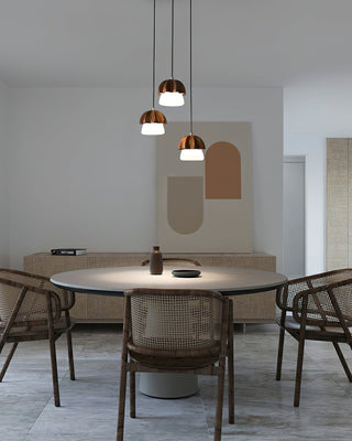 Lustra Suspension Champignon Cluster Bois & Verre