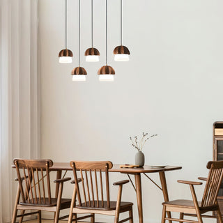 Lustra Suspension Champignon Cluster Bois & Verre