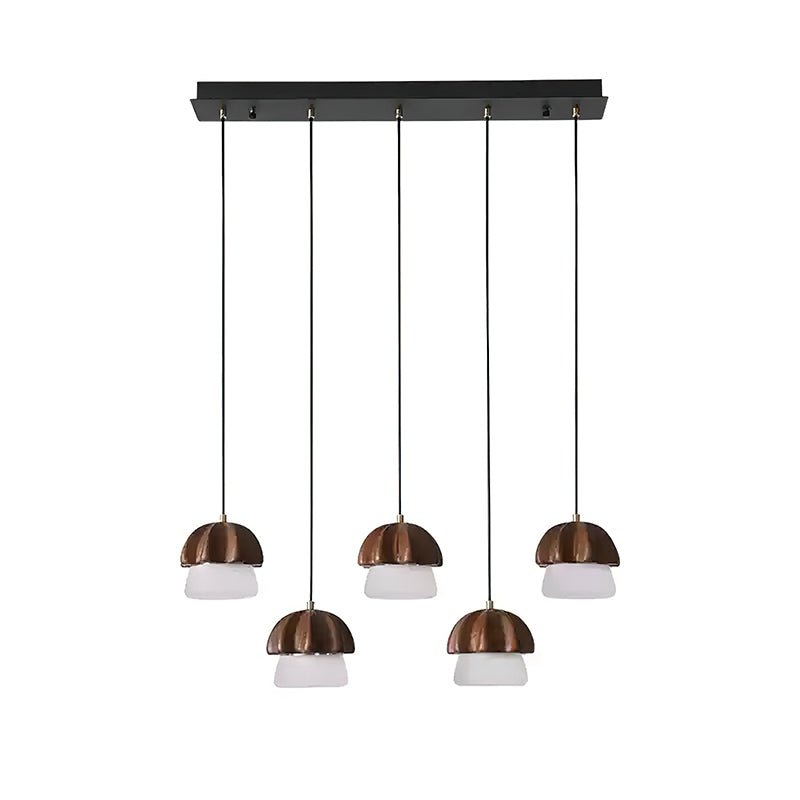 Sorora Suspension Champignon Cluster Bois & Verre