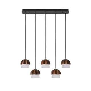 Lustra Suspension Champignon Cluster Bois & Verre