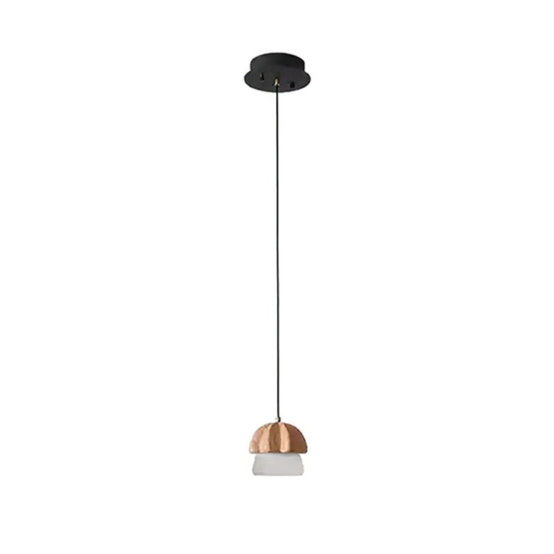 Sorora Suspension Champignon Cluster Bois & Verre