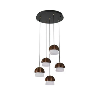 Lustra Suspension Champignon Cluster Bois & Verre
