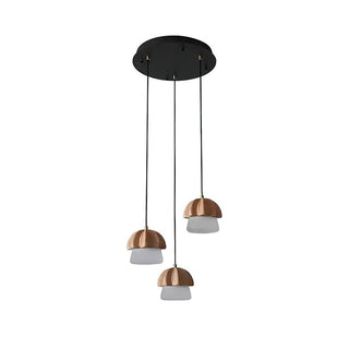 Lustra Suspension Champignon Cluster Bois & Verre