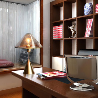 Mushroom Contemporary Table Lamp-Neutral Decor