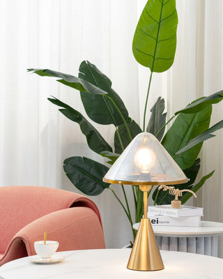 Mushroom Contemporary Table Lamp-Neutral Decor