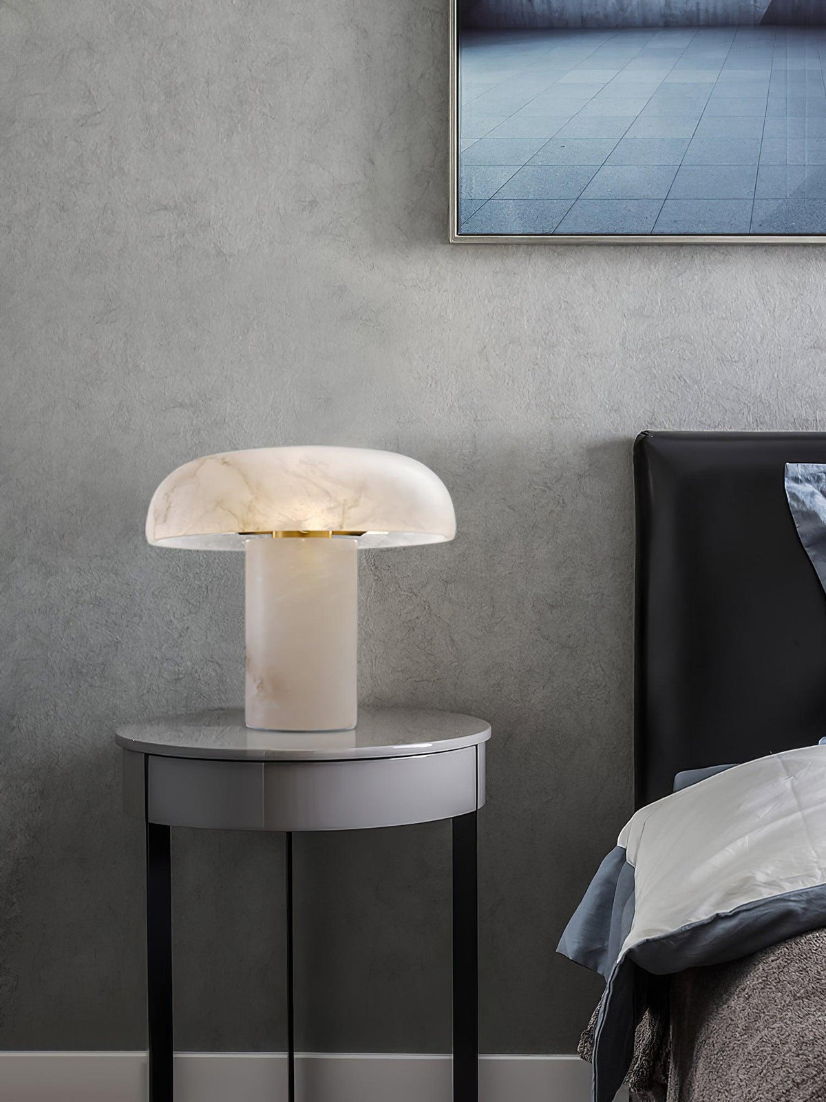 Ivvinos Lampe de Table en Albâtre