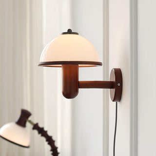 Lustra Applique Murale Champignon en Bois
