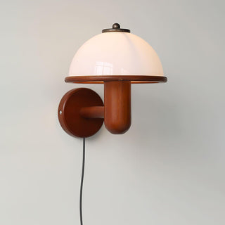 Lustra Applique Murale Champignon en Bois