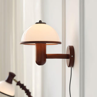 Lustra Applique Murale Champignon en Bois