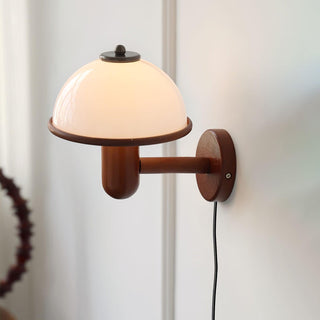 Lustra Applique Murale Champignon Bois de Chêne