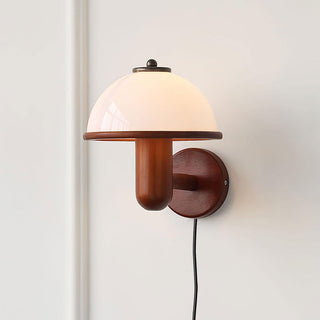 Lustra Applique Murale Champignon Bois de Chêne