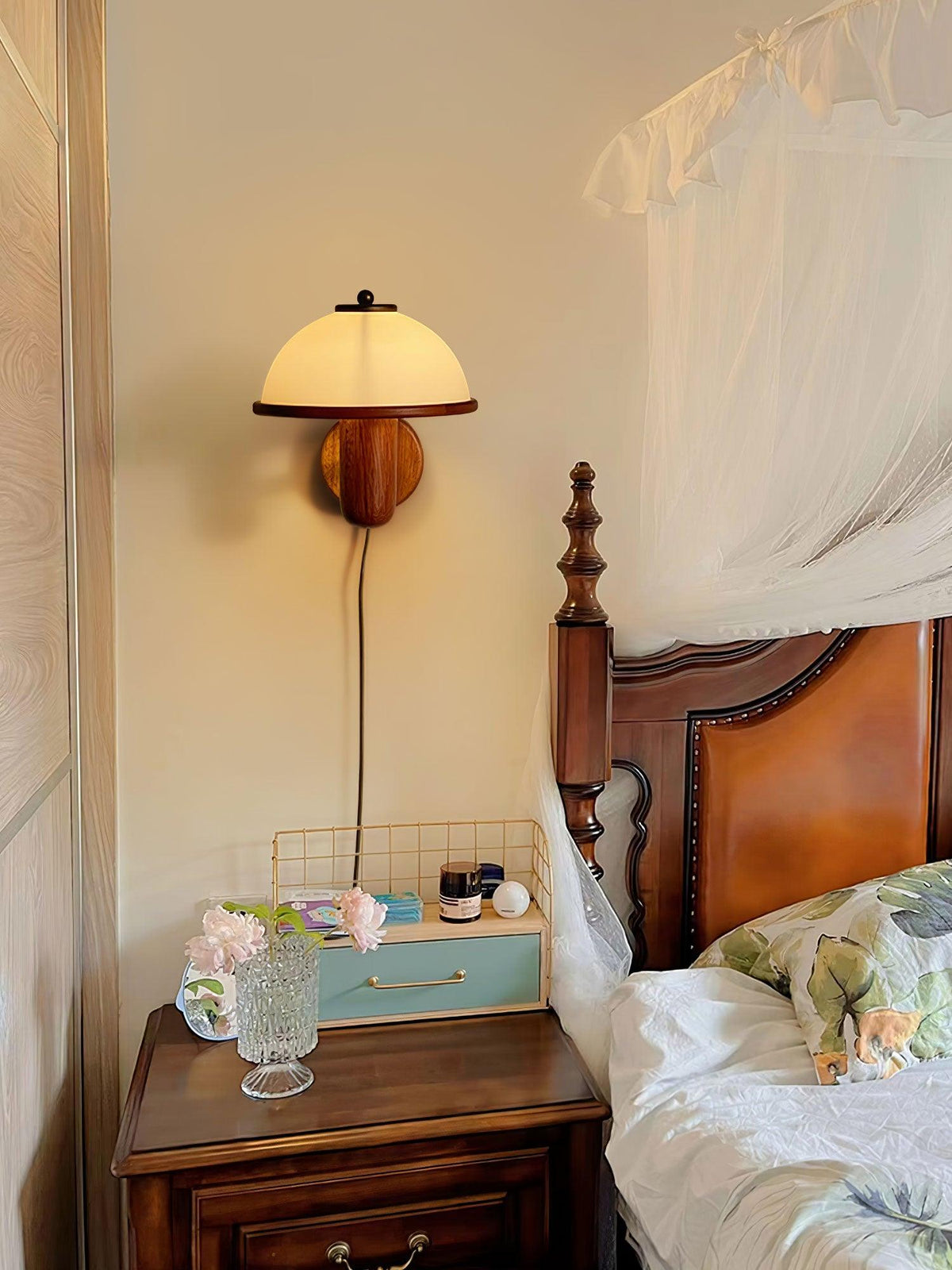 Tavora Applique Murale Champignon en Bois