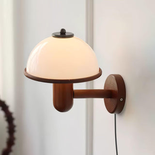 Lustra Applique Murale Champignon Bois de Chêne