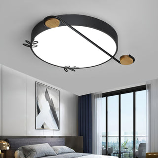 Evzorira Lampe Plafonnier Ronde Art Note Musicale