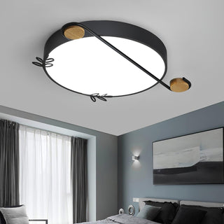 Evzorira Lampe Plafonnier Ronde Art Note Musicale
