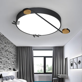 Evzorira Lampe Plafonnier Ronde Art Note Musicale