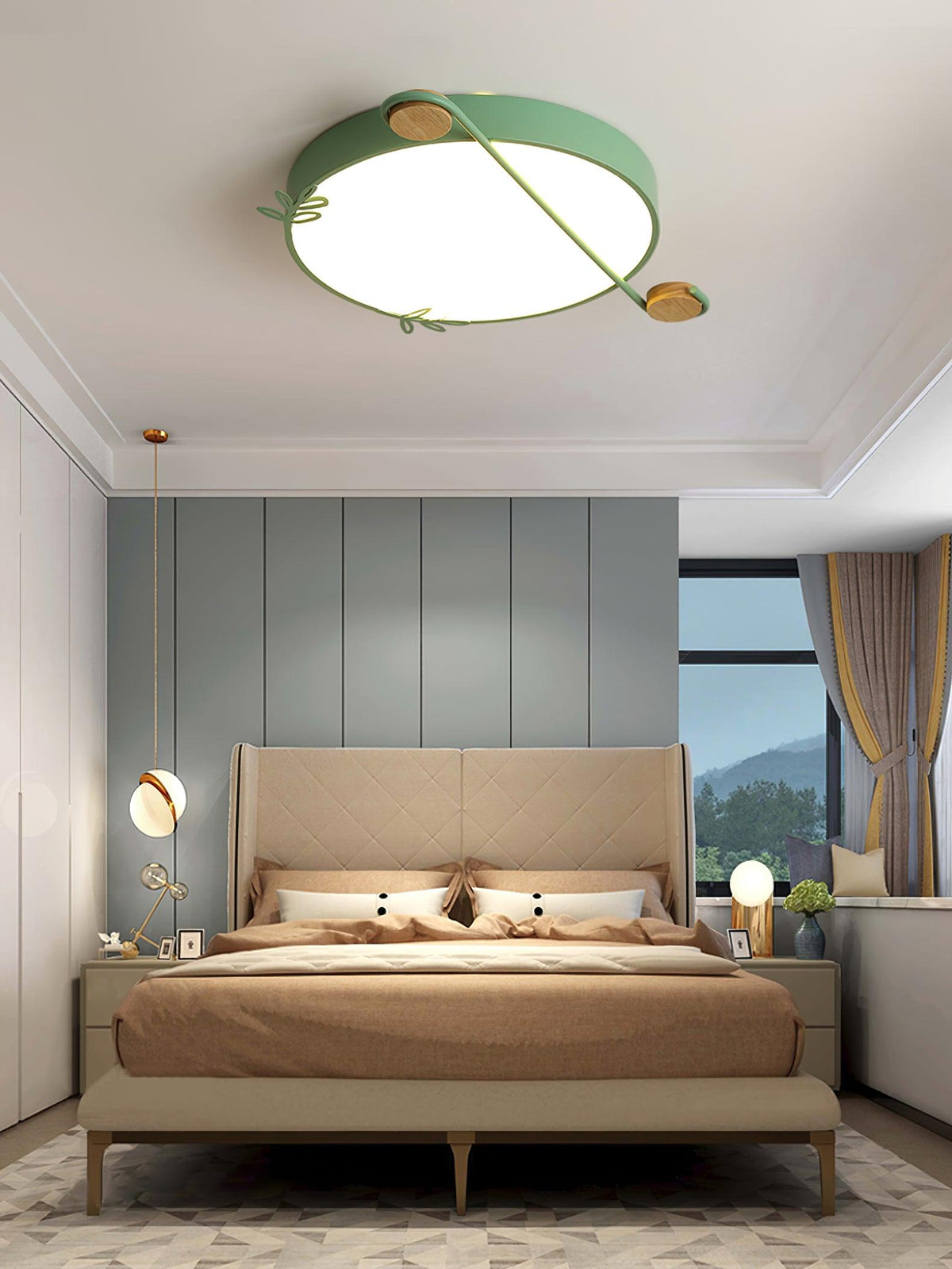 Rosevia Lampe Plafonnier Ronde Art Note Musicale