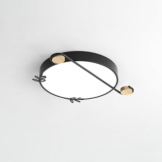 Evzorira Lampe Plafonnier Ronde Art Note Musicale