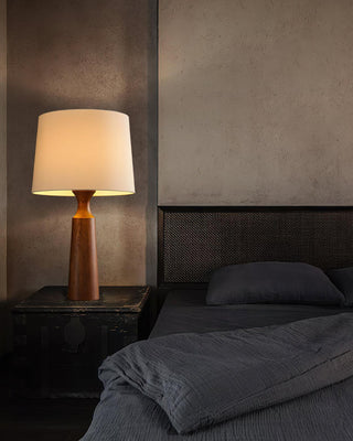 Harry Contemporary Wood Table Lamp-Neutral Decor