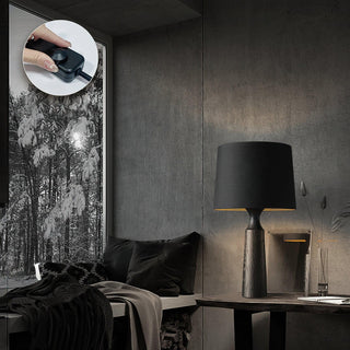 Harry Contemporary Wood Table Lamp-Neutral Decor