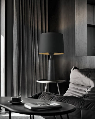 Harry Contemporary Wood Table Lamp-Neutral Decor