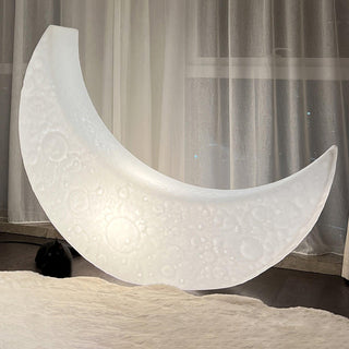 Zetheor Lampadaire en Résine Lune Croissante