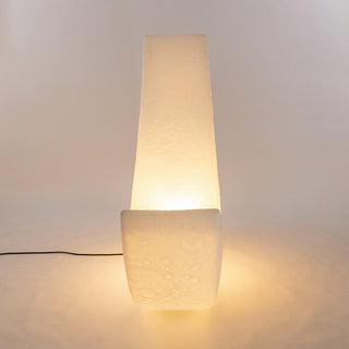Zetheor Lampadaire en Résine Lune Croissante