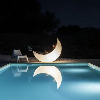 Zetheor Lampadaire en Résine Lune Croissante