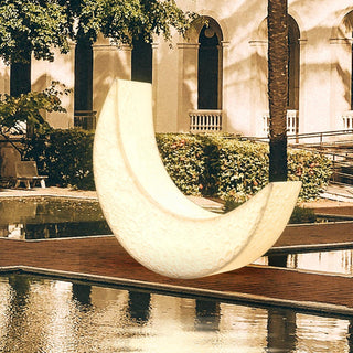 Zetheor Lampadaire en Résine Lune Croissante