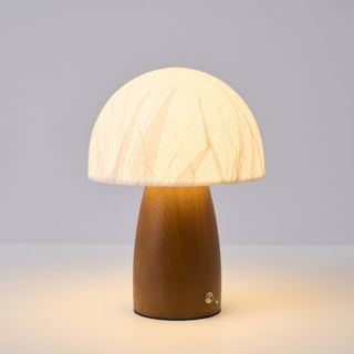 Nimbus Lampe de Table en Bois Et Tissu
