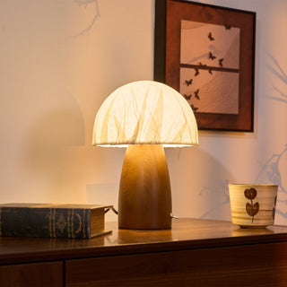 Nimbus Lampe de Table en Bois Et Tissu
