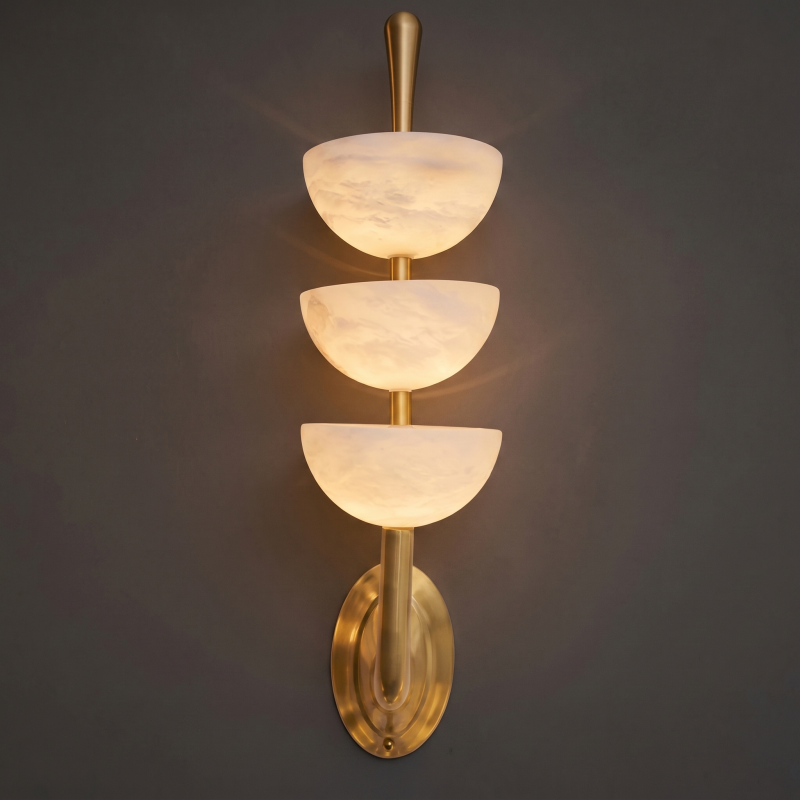 Alboette Applique Murale en Albâtre