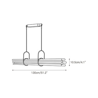 Calinissa Lustre Linéaire NL12 Tube
