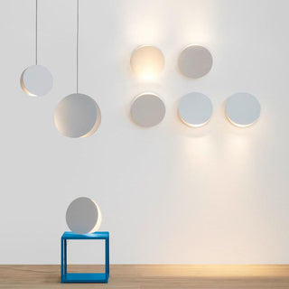 Valentina Ronde LED Suspension Blanc Rose Métal Blanc Salon Chambre