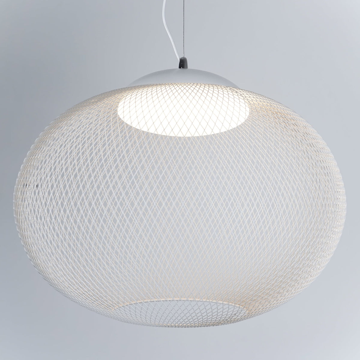 Viananne Suspension Lampe Maille Noire
