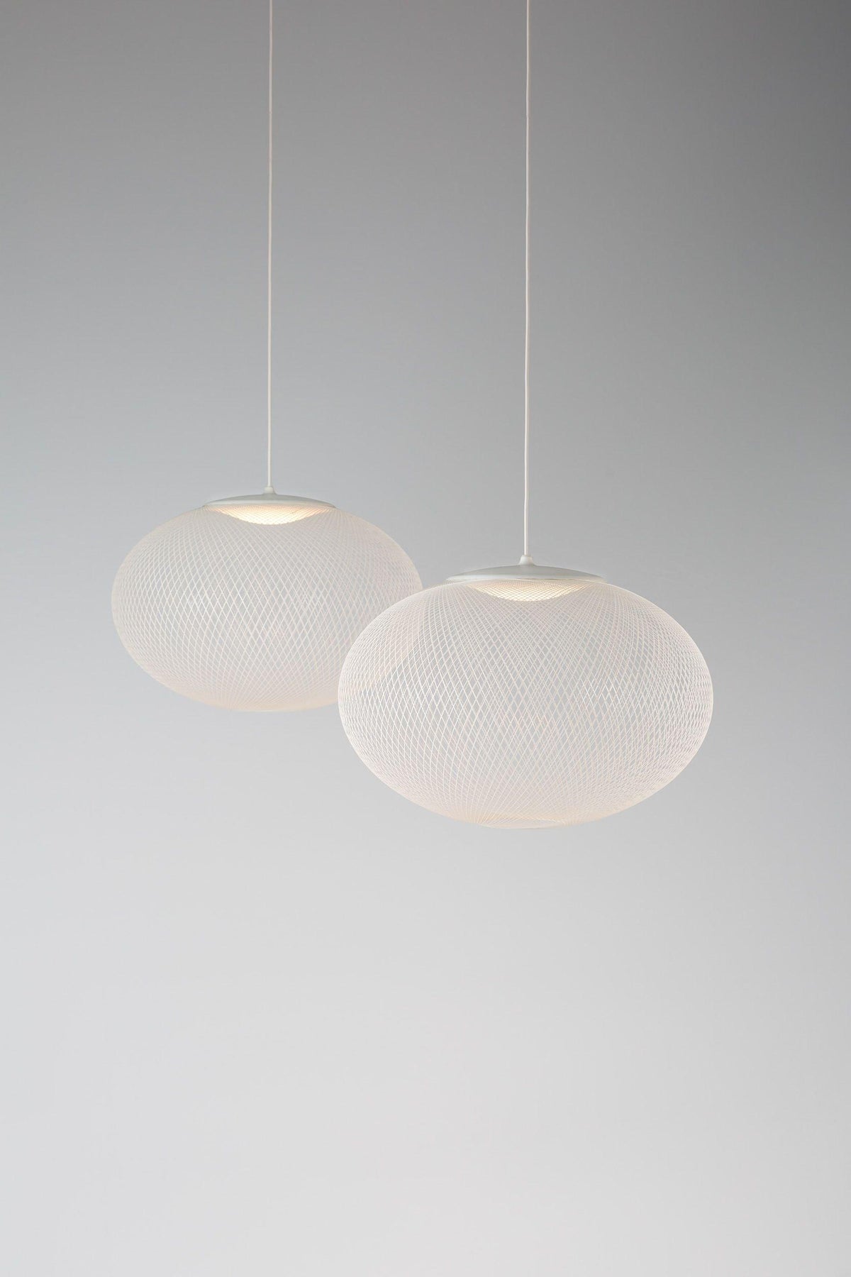 Viananne Suspension Lampe Maille Noire