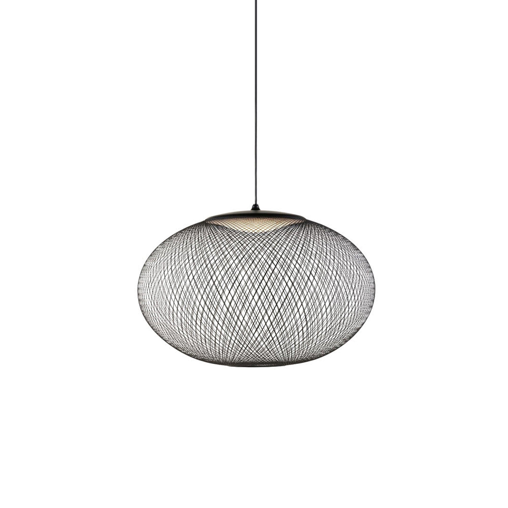 Viananne Suspension Lampe Maille Noire
