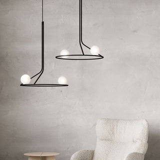 Ilthael Lustre Moderne Minimaliste en Laiton et Verre