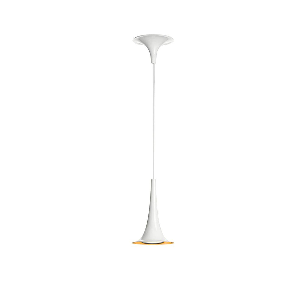 Iselessa Lampe suspendue en acrylique en forme de trompette contemporaine