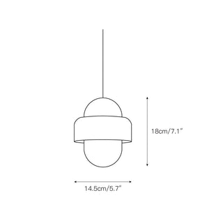 Elliren Suspension Moderne Minimaliste en Verre et Marbre
