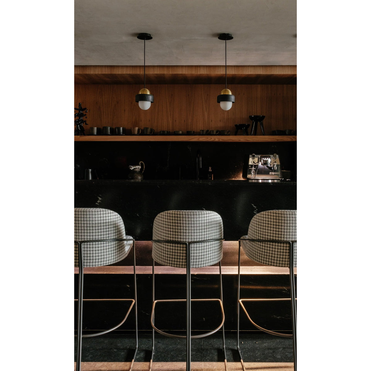Elliren Suspension Moderne Minimaliste en Verre et Marbre
