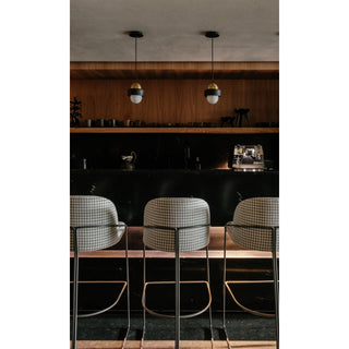 Elliren Suspension Moderne Minimaliste en Verre et Marbre